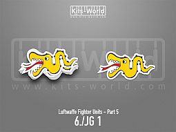 Kitsworld SAV Sticker - Luftwaffe Fighter Units - 6./JG 1 